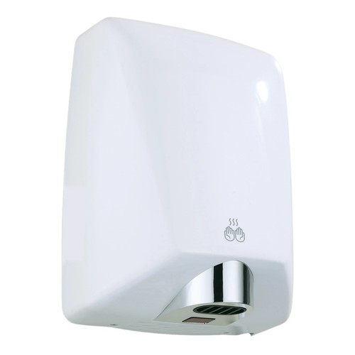 White hand dryer - dryer, automatic